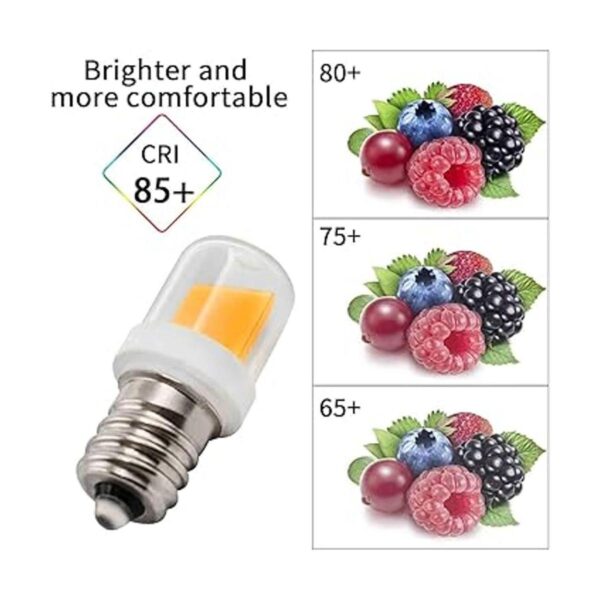 Paquete de 5 bombillas LED E12 de 2 W equivalentes a 20 W