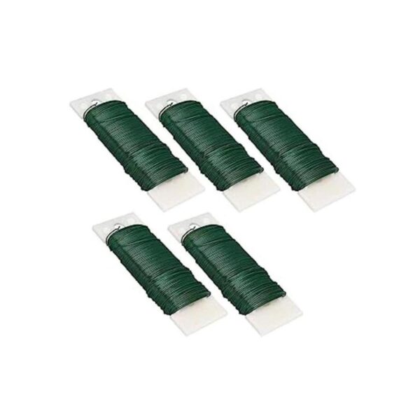 Paquete de 5 alambres florales verdes BetterJonny