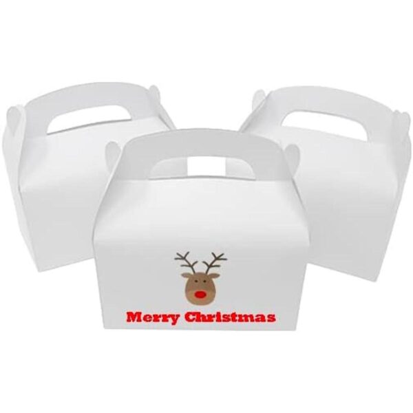 Paquete de 48 cajas de regalo con asas cajas blancas en_6