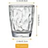 Paquete de 4 vasos de agua transparentes de plástico