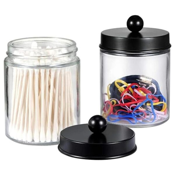 Paquete de 4 tarros de boticario para cuarto de baño