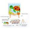 Paquete de 4 pinturas por números para niños pintura