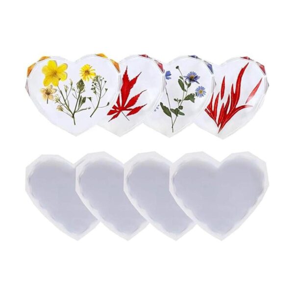 Paquete de 4 moldes para posavasos de resina epoxi con_1