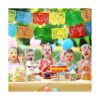 Paquete de 4 pancartas de plástico grande de papel picado_6