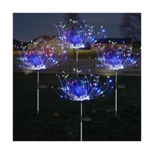 Paquete de 4 luces solares de fuegos artificiales para_1