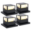 Paquete de 4 luces solares para postes de luces solares