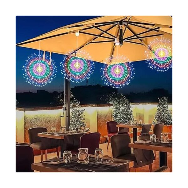 Paquete de 4 luces colgantes de Navidad de destello de_3