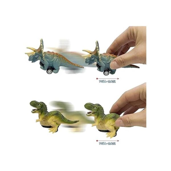 Paquete de 4 huevos gigantes con autos de dinosaurio_3