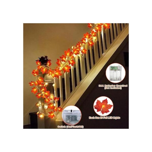 Paquete de 4 guirnaldas de luces para decoración de Día de_2