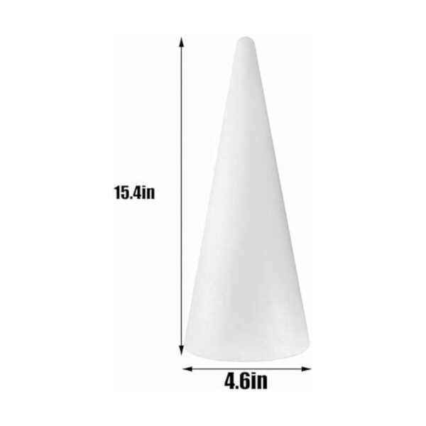 Paquete de 4 conos de espuma para manualidades 4.6 x 15.4