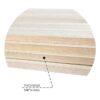 Paquete de 4 carteles de madera de Paulownia de doble cara_3