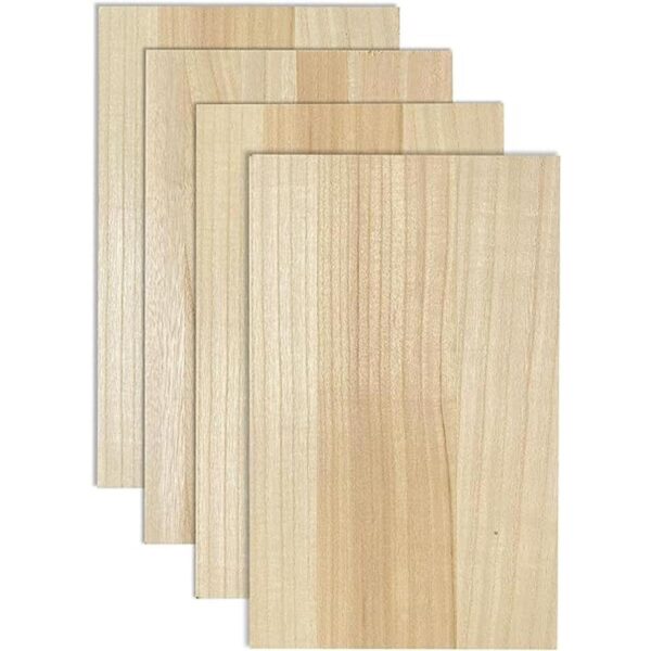 Paquete de 4 carteles de madera de Paulownia de doble cara_1
