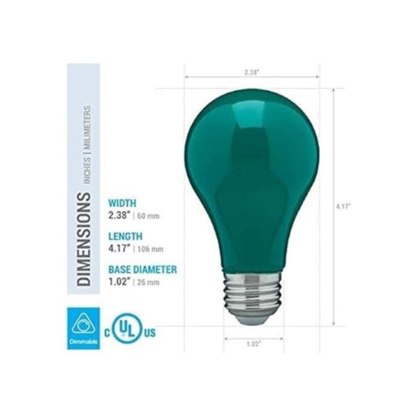 Paquete de 4 bombillas incandescentes A19 de cerámica_4