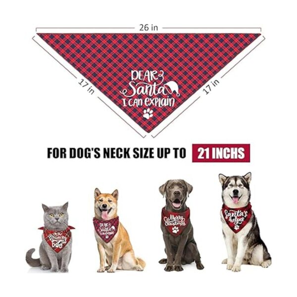 Paquete de 4 bandanas de cumpleaños para perros Clásico