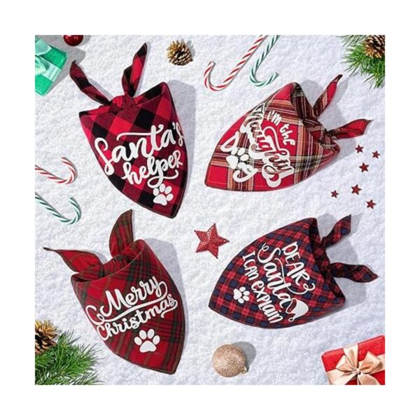 Paquete de 4 bandanas de cumpleaños para perros Clásico