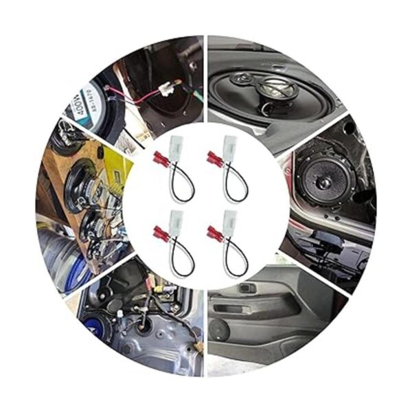 Paquete de 4 arnés de altavoz para modelos Jeep Dodge_3