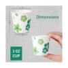 Paquete de 300 tazas de papel tazas desechables de 3