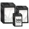 Paquete de 300 bolsas resellables de tereftalato de_1