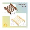 Paquete de 30 soportes para jabón de madera de bambú