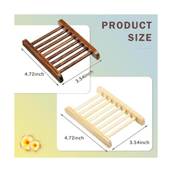 Paquete de 30 soportes para jabón de madera de bambú