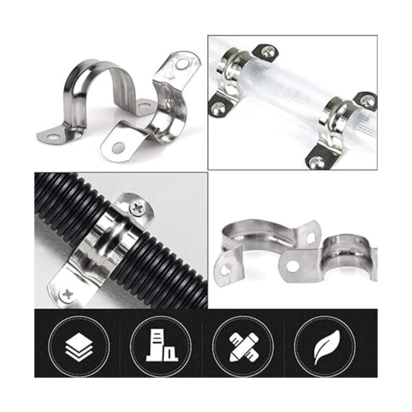 Paquete de 30 correas rígidas de acero inoxidable M40 1