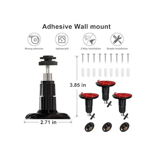 Paquete de 3 soportes de montaje en pared sin tornillos_6