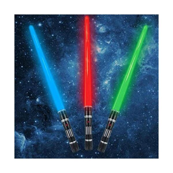 Paquete de 3 sables iluminados de 3 colores con sonido FX_1