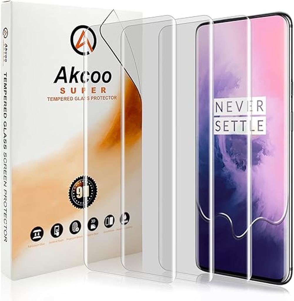 Paquete de 3 protectores de pantalla OnePlus 7 Pro vidrio