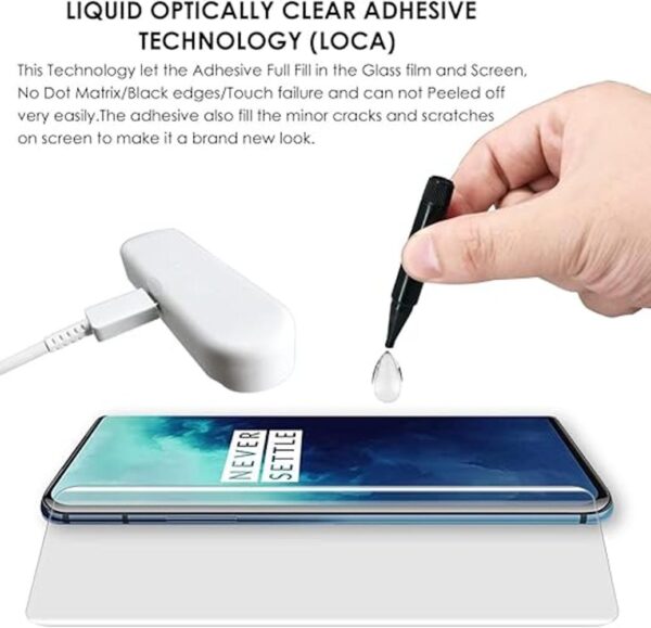 Paquete de 3 protectores de pantalla OnePlus 7 Pro vidrio_3