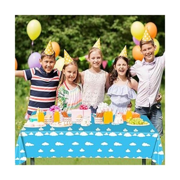Paquete de 3 manteles de fiesta de cumpleaños con nubes