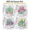 Paquete de 3 kits de pintura de diamantes 5D para adultos