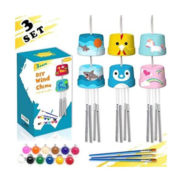 Paquete de 3 kits de carillón de viento para bricolaje_1