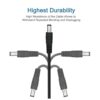 Paquete de 3 conectores USB 2.0 tipo A macho a DC 0.217 x_2