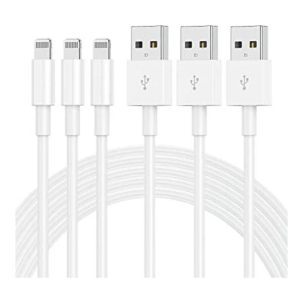 Paquete de 3 cargadores de Apple para iPhone 12 11 cable_1