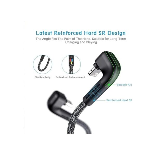 Paquete de 3 cargadores de 90 grados para iPhone de 6_3