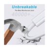Paquete de 3 cables de carga largos para iPhone de 10_4