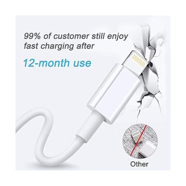 Paquete de 3 cables de carga largos para iPhone de 10_5