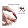 Paquete de 3 cables de carga USB 4A Minlu 4 en 1 cable de_3