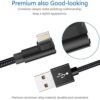 Paquete de 3 cables Lightning de 6 pies cable de carga_3
