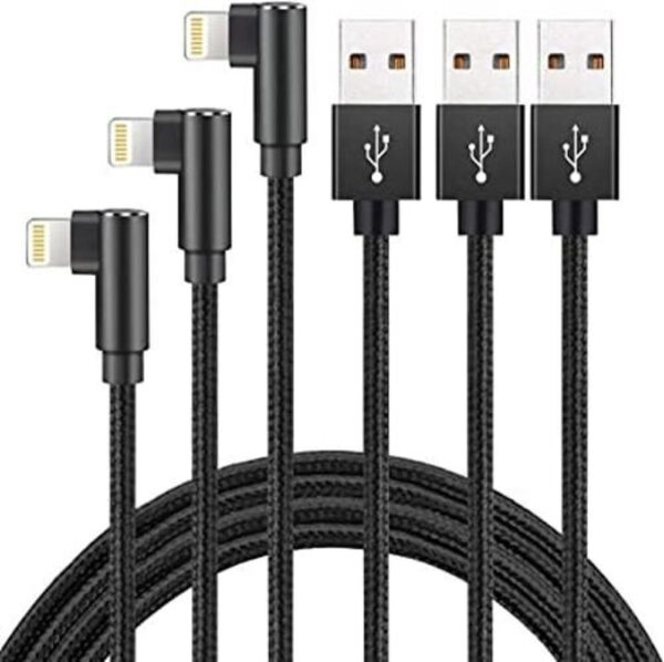 Paquete de 3 cables Lightning de 6 pies cable de carga_1