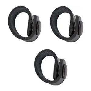 Paquete de 3 cables para radio de bomberos con broche negro_1
