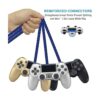 Paquete de 3 cables de carga de controlador PS4 de 6 pies_5