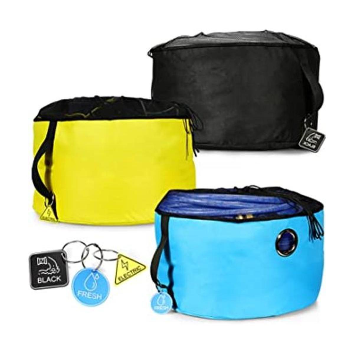 Paquete de 3 bolsas de almacenamiento para manguera de