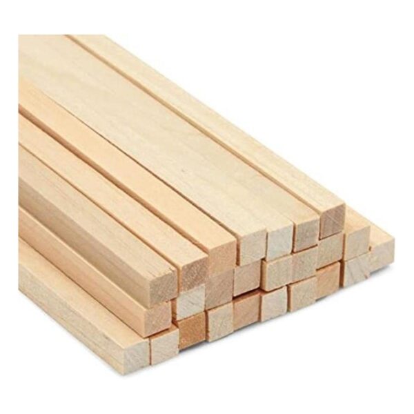Paquete de 25 tacos cuadrados de madera para manualidades_1