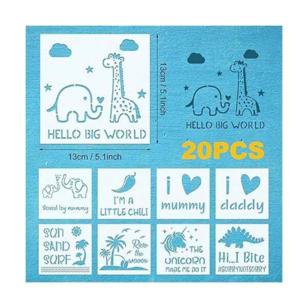 Paquete de 25 plantillas para baby shower plantillas de
