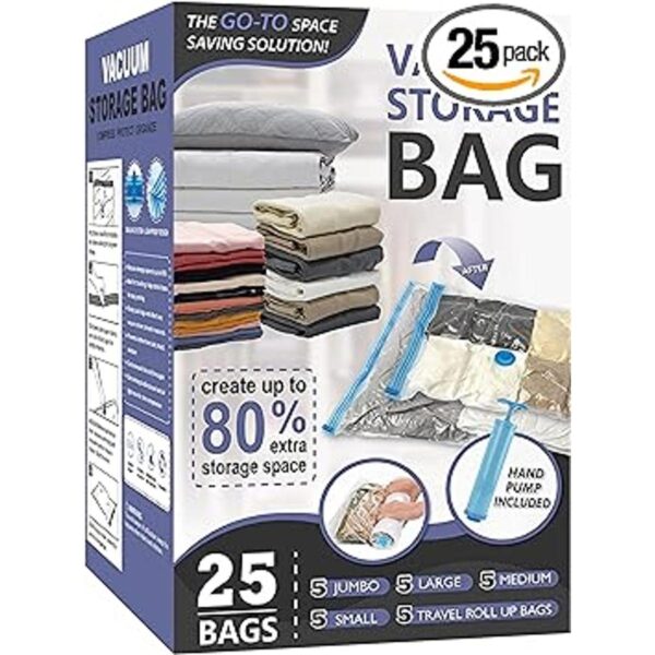 Paquete de 25 bolsas de almacenamiento al vacío bolsas_1