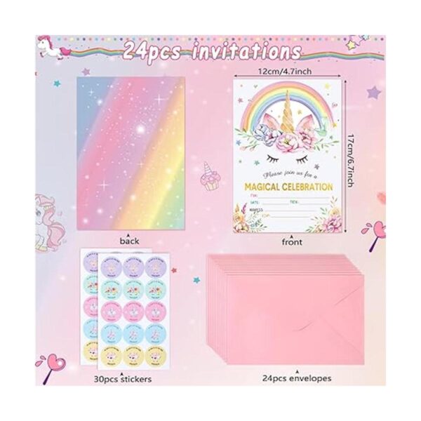 Paquete de 24 tarjetas de invitación de cumpleaños de_2