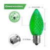 Paquete de 25 bombillas LED de Navidad C7 inastillables C7_3