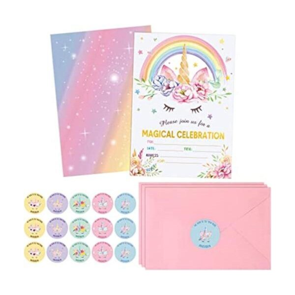 Paquete de 24 tarjetas de invitación de cumpleaños de_1