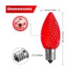 Paquete de 25 bombillas LED de Navidad C7 inastillables C7_2